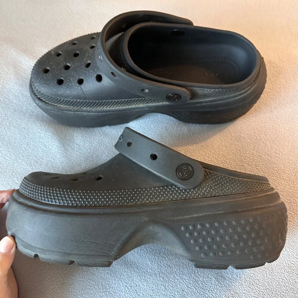 Crocs Stomp Clog Platform Womens 10 Limited Edition‎ Discontinued Platform FLAW